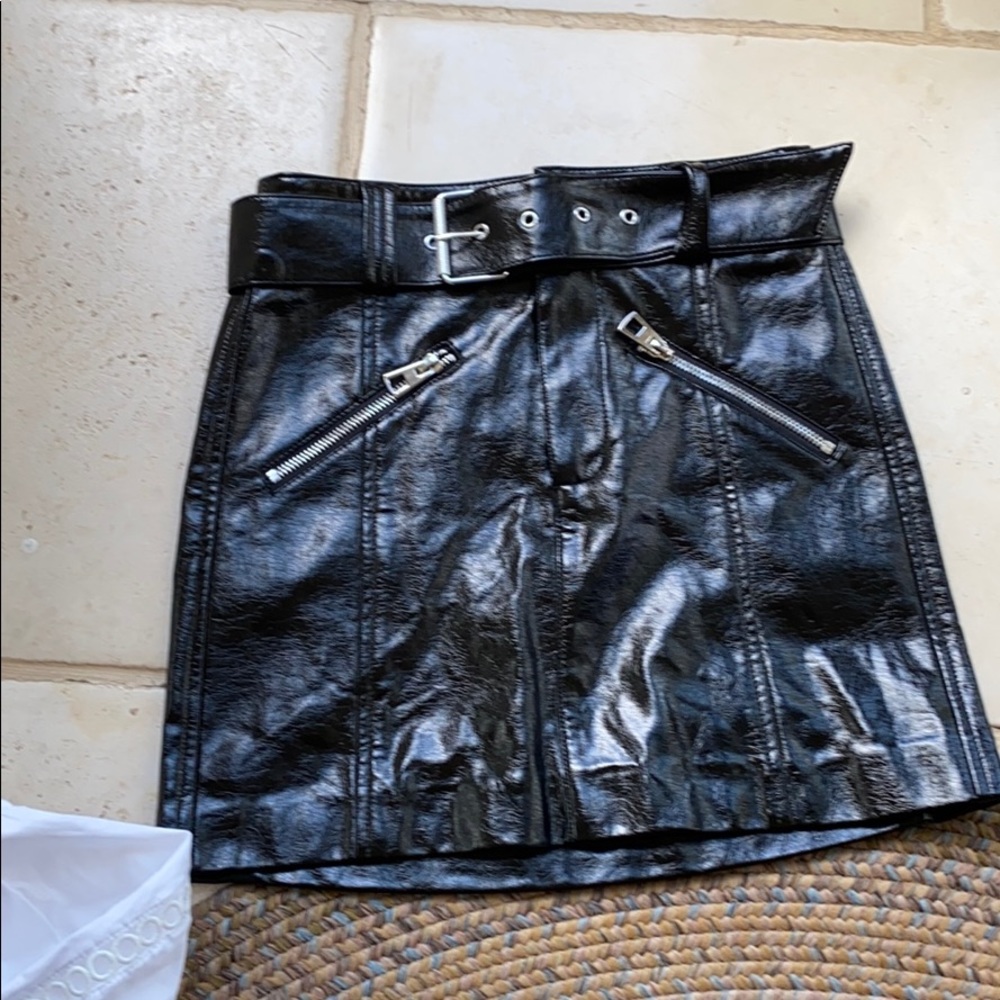 Bershka leather skirt